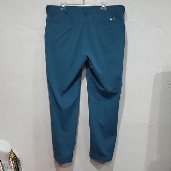 Nike Tour Performance Golf Pants in Teal Blue Pin Stripe Size 38x30 - Picture 8 of 15